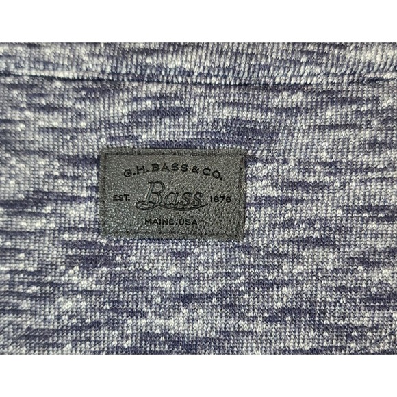 GH Bass & Co Women's XXL Cross Over Zip Front Sweater Jacket Heather Blue - Picture 10 of 13